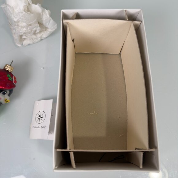 Christopher Radko Peppermint Penny Penguin Candy Cane Glass Christmas Ornament - Picture 2 of 12